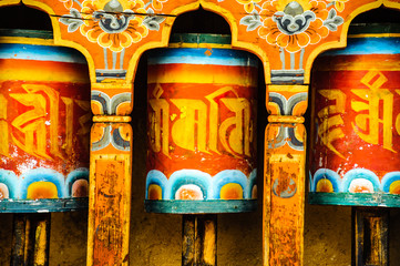 Prayer mills of Bhutan