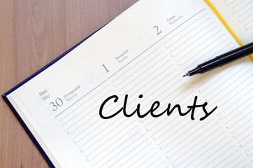 Clients concept Notepad
