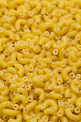Uncooked Italian Macaroni Pasta