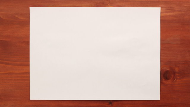 Crumpling white paper - stop motion animation