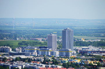 Blick über Wien und Niederösterreich