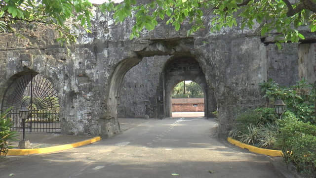 entrance gate of fort santiago intramuros manila philippines
