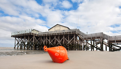 Boje am Nordseestrand
