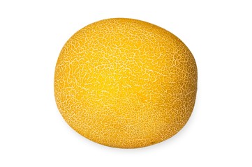 Yellow melon isolated on white background