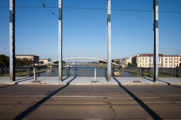 Jozef Pilsudski Bridge in Krakow