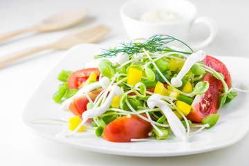Fresh spring salad.