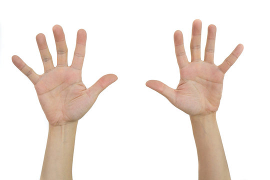 two hands show ten fingers