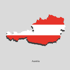 Fototapeta premium Map of Austria for your design