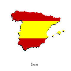 Map of Spain  for your design