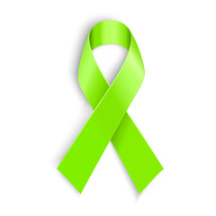 Lime Awareness Ribbon