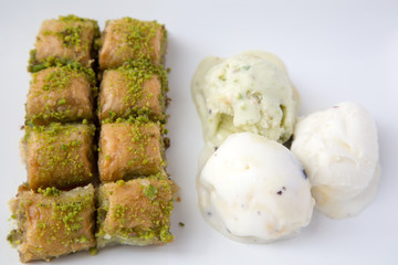 baklava ve dondurma