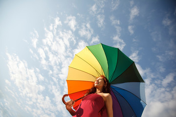 Sky and umbrella