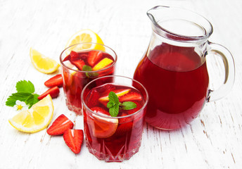 Summer strawberry drink