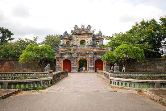 Entrance of Citadel in Hue, Vietnam