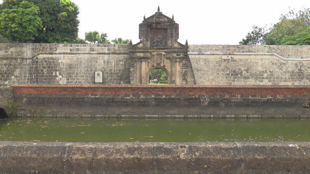 main entrance gate of fort santiago intramuros manila philippines
