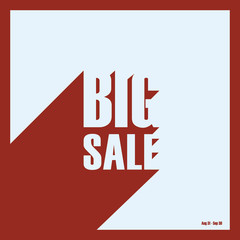 Big sale and discounts poster background with creative