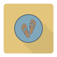 Summer and Beach Simple Flat Icon