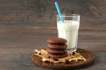 Double chocolate chip cookies