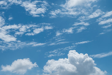 blue sky with clouds