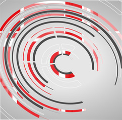 Abstract technology circles background