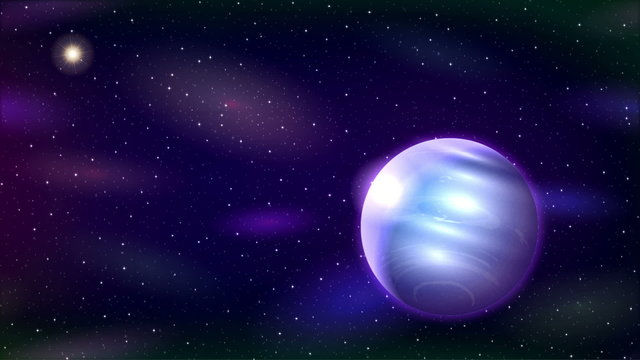 Planet Neptune, Seamless Loop