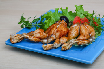 Fried frog legs