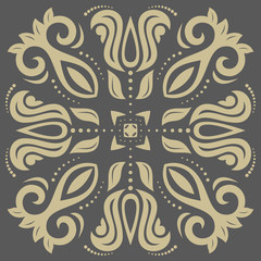 Damask Vector Orient Pattern