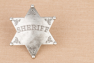 Sheriff badge - Stock image macro.