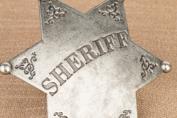 Sheriff badge - Stock image macro.