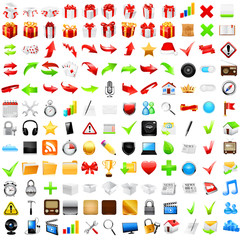 Web icon set. Vector