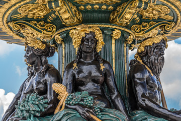 Fontaines de la Concorde (1840) on Place Concorde in Paris