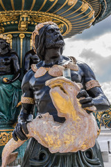 Obraz premium Fontaines de la Concorde (1840) on Place Concorde in Paris
