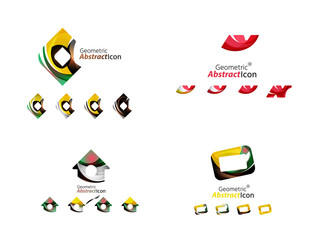 Letter business emblem collection