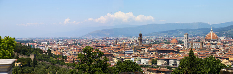 Fototapeta na wymiar Florenz Italien - Panoramaaufnahme
