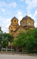 Fototapeta na wymiar The Church of St. Elijah in Yevpatoria. Crimea.