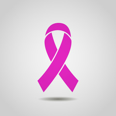 Breast Cancer Awareness Ribbon Background. stock vector