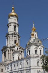 Fototapeta na wymiar Assumption or Dormition Cathedral in Kharkiv, Ukraine.