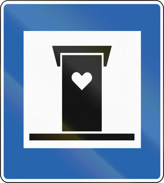 An Official Icelandic traffic sign: Thunderbox toilet