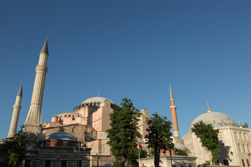 Fototapeta na wymiar Aya Sofya (Hagia Sofia) in Istanbul, Turkey