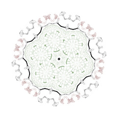 Round Ornament Pattern.