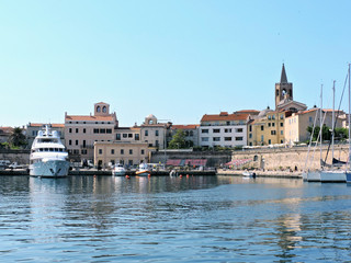 Obraz premium The view of Alghero from the sea