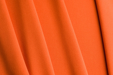 Red cloth with straight folds