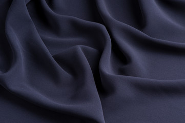 Gray cloth with straight folds
