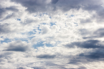 Dramatic sky with stormy clouds
