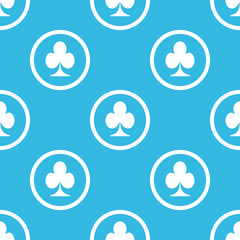 Clubs sign blue pattern