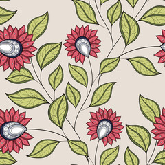 Vector Seamless Floral Pattern