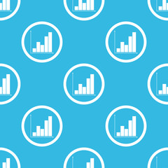 Graphic sign blue pattern