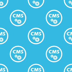 CMS settings sign blue pattern