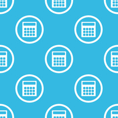 Calculator sign blue pattern