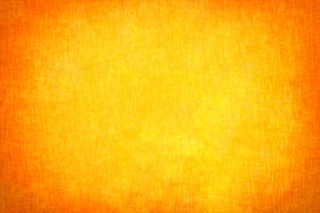 Yellow orange linen texture background